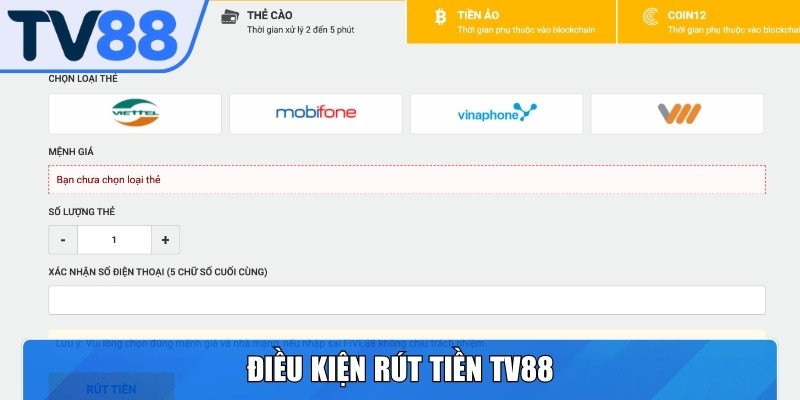 Người chơi cần nắm rõ cũng như tuân thủ các quy định về rút tiền TV88